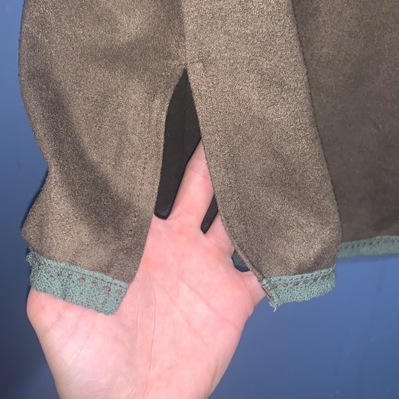 Cute brown Dress with beadwork size Medium - Picture 4 of 16